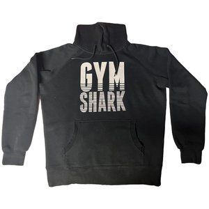 GymShark Mens Hoodie Sweatshirt Black Bold Print Logo Pullover Size Large L